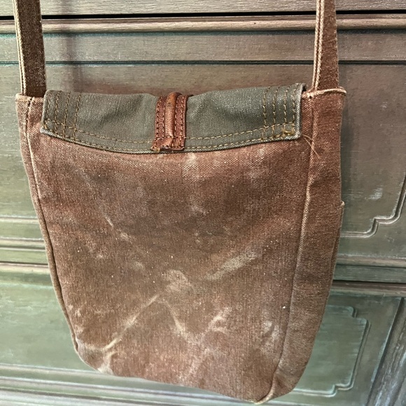 Fossil Mona Crossbody Handbag Canvas Boho Messenger - Picture 7 of 7